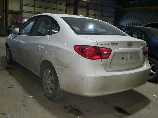 KMHDU46D87U134373 - 2007 HYUNDAI ELANTRA GL WHITE photo 3