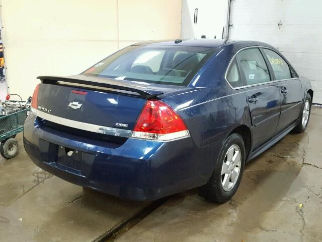 2G1WB5EK4A1136769 - 2010 CHEVROLET IMPALA LT BLUE photo 4