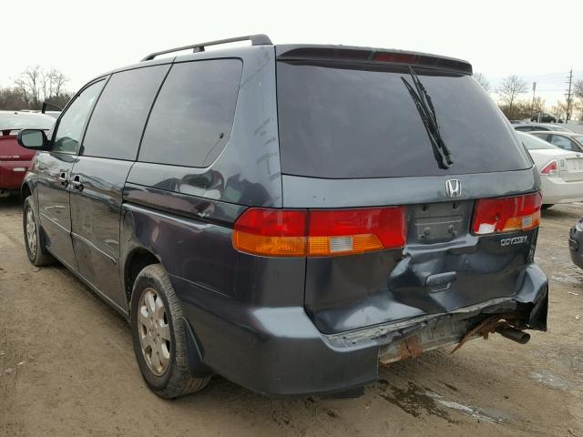 5FNRL18923B059211 - 2003 HONDA ODYSSEY EX GRAY photo 3