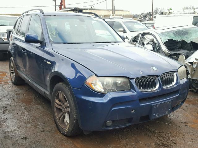 WBXPA93436WD25963 - 2006 BMW X3 3.0I BLUE photo 1