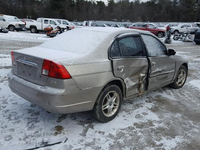 2HGES26773H595821 - 2003 HONDA CIVIC EX GOLD photo 4