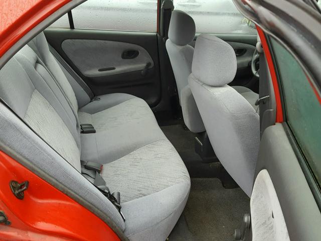 JA3AY26C51U005259 - 2001 MITSUBISHI MIRAGE ES RED photo 6