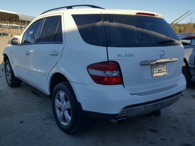 4JGBB75E86A097057 - 2006 MERCEDES-BENZ ML 500 WHITE photo 3