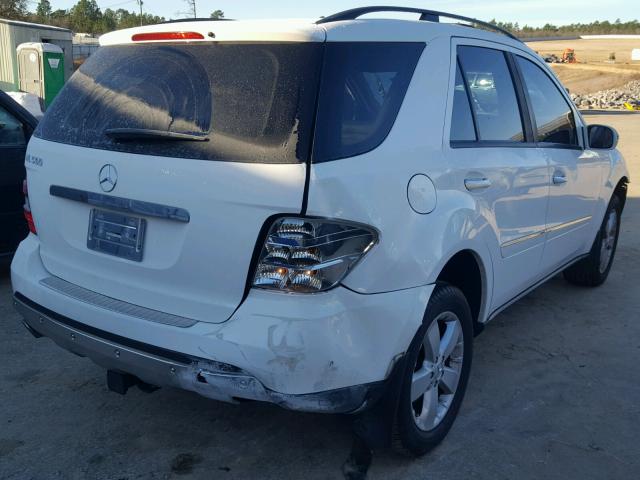 4JGBB75E86A097057 - 2006 MERCEDES-BENZ ML 500 WHITE photo 4