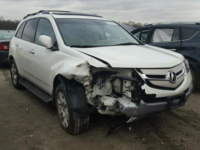 2HNYD28429H508693 - 2009 ACURA MDX TECHNO WHITE photo 1