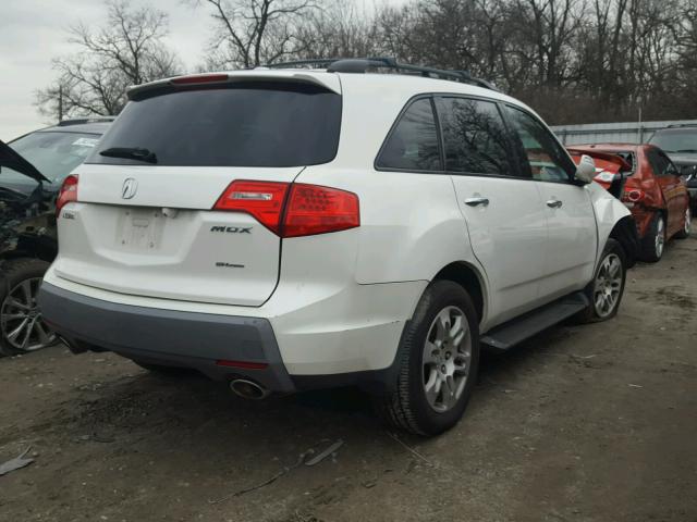 2HNYD28429H508693 - 2009 ACURA MDX TECHNO WHITE photo 4