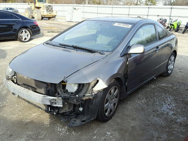 2HGFG12647H527379 - 2007 HONDA CIVIC LX TAN photo 2