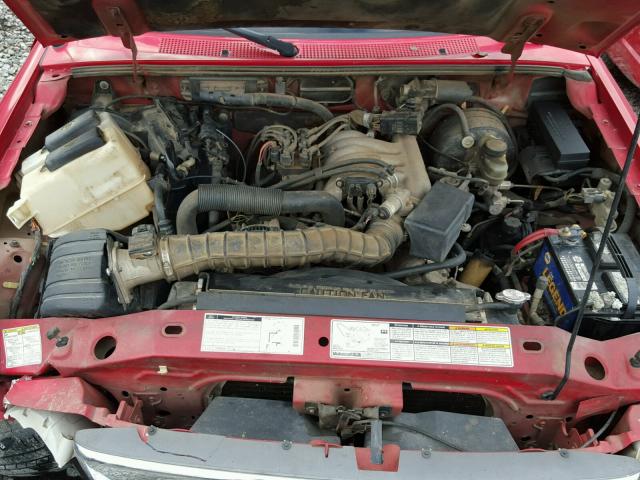 1FTYR14V6XPB87315 - 1999 FORD RANGER SUP RED photo 7