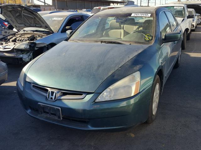 1HGCM56473A061628 - 2003 HONDA ACCORD LX GREEN photo 2