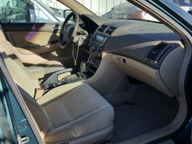 1HGCM56473A061628 - 2003 HONDA ACCORD LX GREEN photo 5