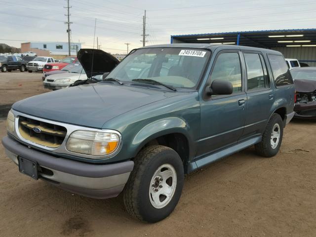 1FMDU34X6VZB99634 - 1997 FORD EXPLORER GREEN photo 2