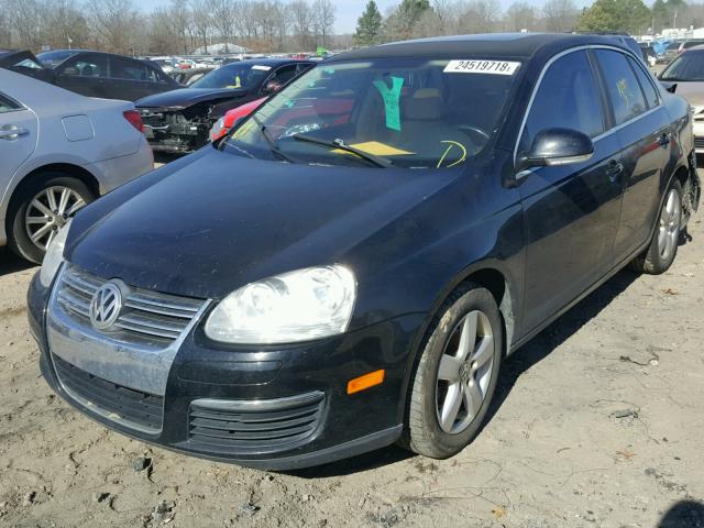 3VWRM71K08M106135 - 2008 VOLKSWAGEN JETTA SE BLACK photo 2