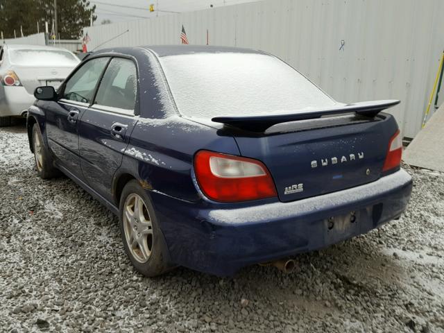 JF1GD67532H514748 - 2002 SUBARU IMPREZA RS BLUE photo 3