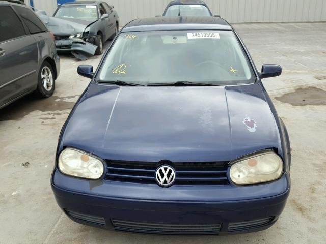 9BWGL61JX44043278 - 2004 VOLKSWAGEN GOLF GLS BLUE photo 9