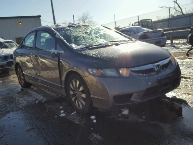 1HGFA16809L024127 - 2009 HONDA CIVIC EX GRAY photo 1