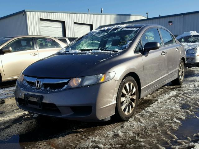 1HGFA16809L024127 - 2009 HONDA CIVIC EX GRAY photo 2