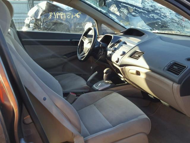 1HGFA16809L024127 - 2009 HONDA CIVIC EX 灰色 照片 5