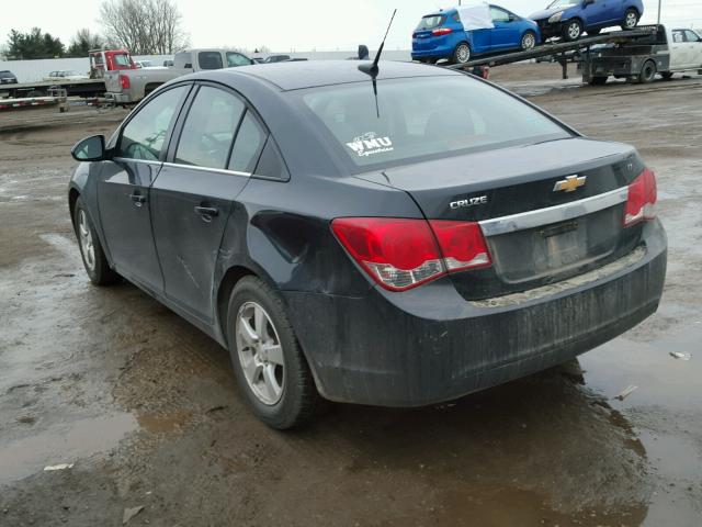 1G1PF5SC4C7389618 - 2012 CHEVROLET CRUZE LT BLACK photo 3