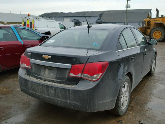 1G1PF5SC4C7389618 - 2012 CHEVROLET CRUZE LT BLACK photo 4