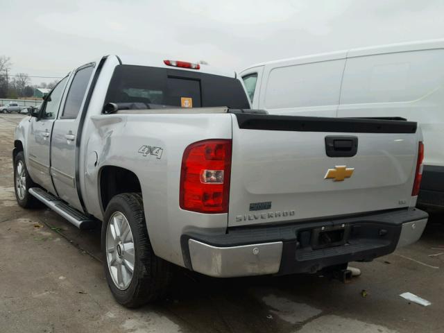 3GCPKTE71DG302771 - 2013 CHEVROLET SILVERADO SILVER photo 3