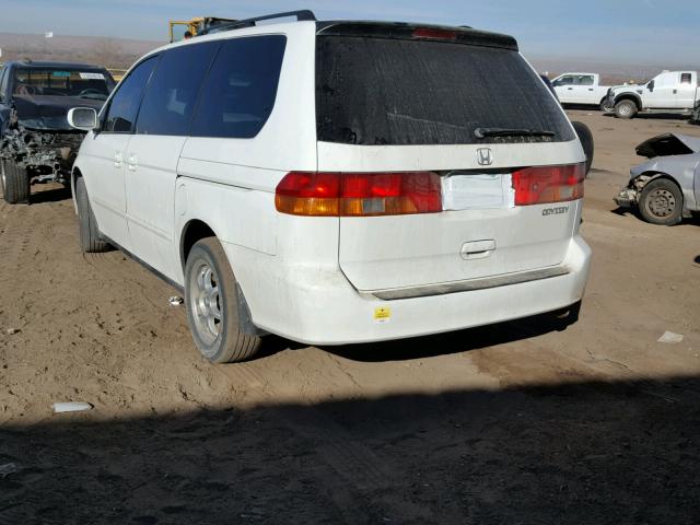 5FNRL18062B054867 - 2002 HONDA ODYSSEY EX WHITE photo 3