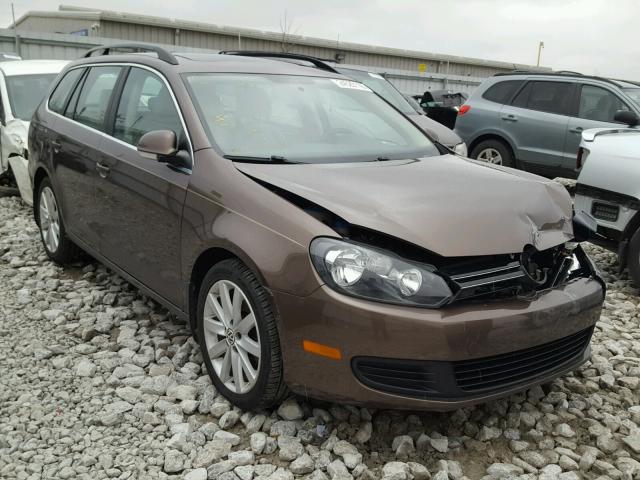 3VWPL7AJXEM628008 - 2014 VOLKSWAGEN JETTA TDI BROWN photo 1