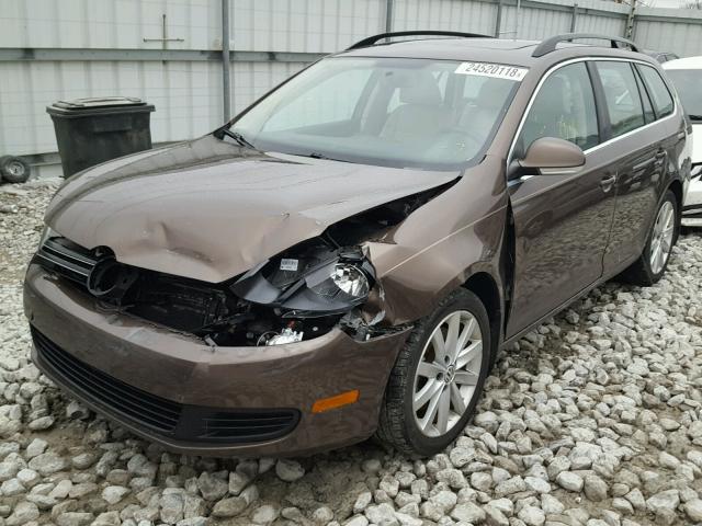 3VWPL7AJXEM628008 - 2014 VOLKSWAGEN JETTA TDI BROWN photo 2