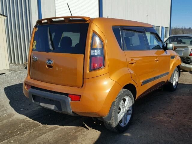 KNDJT2A21B7257511 - 2011 KIA SOUL + ORANGE photo 4