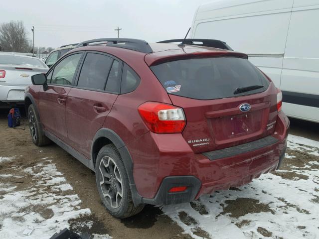 JF2GPABC8H8269336 - 2017 SUBARU CROSSTREK RED photo 3