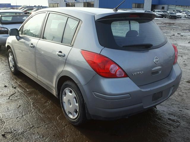 3N1BC13E69L460912 - 2009 NISSAN VERSA S GRAY photo 3