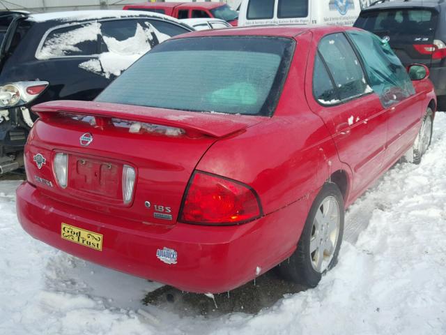 3N1CB51D65L593818 - 2005 NISSAN SENTRA 1.8 RED photo 4