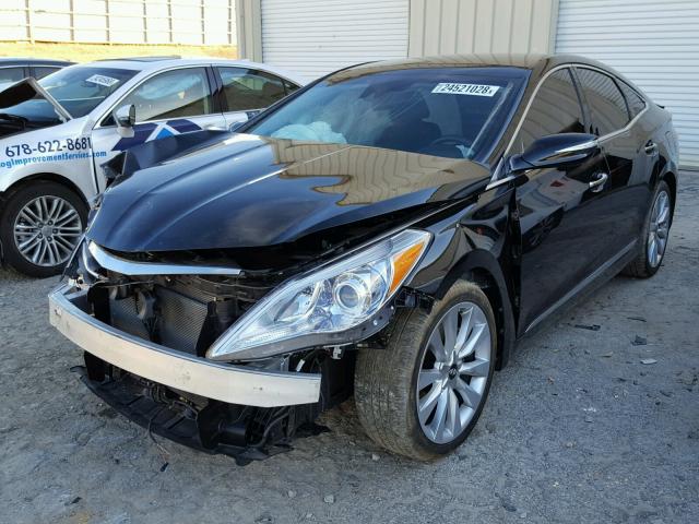 KMHFH4JG0GA527218 - 2016 HYUNDAI AZERA LIMI BLACK photo 2