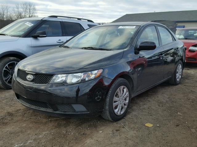 KNAFT4A24A5312381 - 2010 KIA FORTE LX BLACK photo 2