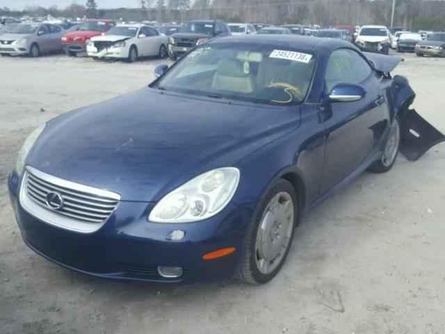 JTHFN48Y620018386 - 2002 LEXUS SC 430 BLUE photo 2