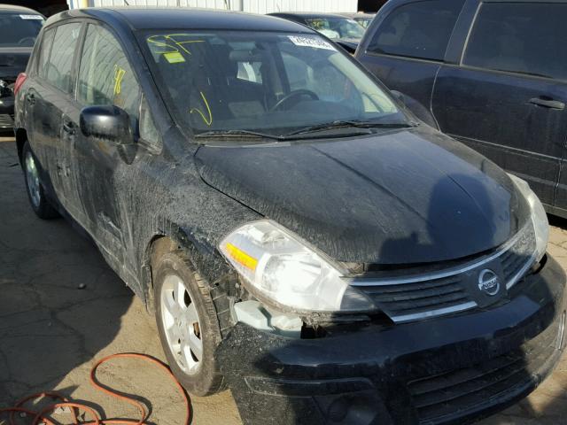 3N1BC13EX8L424574 - 2008 NISSAN VERSA S BLACK photo 1