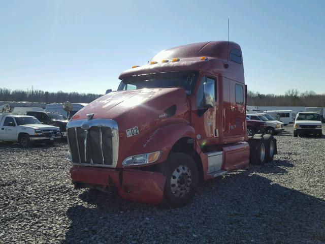 1XP7D49X1AD103544 - 2010 PETERBILT 387 RED photo 2