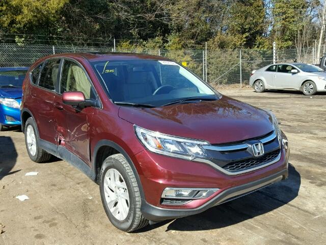 2HKRM3H5XGH545679 - 2016 HONDA CR-V EX BURGUNDY photo 1