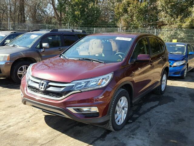 2HKRM3H5XGH545679 - 2016 HONDA CR-V EX BURGUNDY photo 2