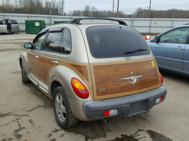 3C8FY68B62T323002 - 2002 CHRYSLER PT CRUISER TAN photo 3