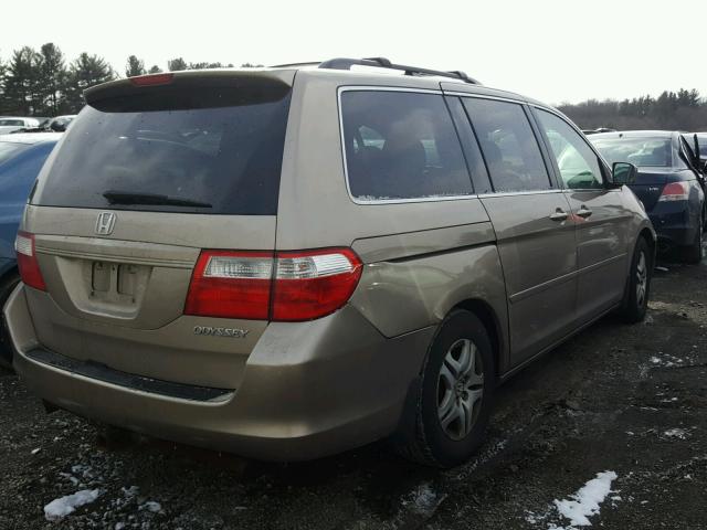 5FNRL38795B015817 - 2005 HONDA ODYSSEY EX GOLD photo 4