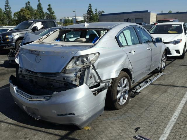 19UUA8F55CA036539 - 2012 ACURA TL SILVER photo 4