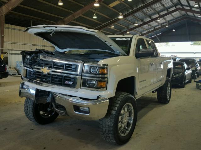 3GCUKSEC0EG274294 - 2014 CHEVROLET SILVERADO WHITE photo 2