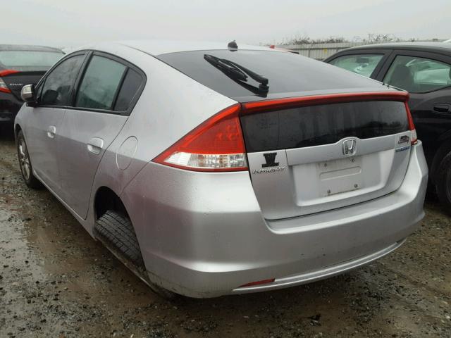 JHMZE2H71AS001796 - 2010 HONDA INSIGHT EX SILVER photo 3