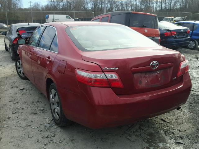 4T1BE46K87U031229 - 2007 TOYOTA CAMRY NEW RED photo 3