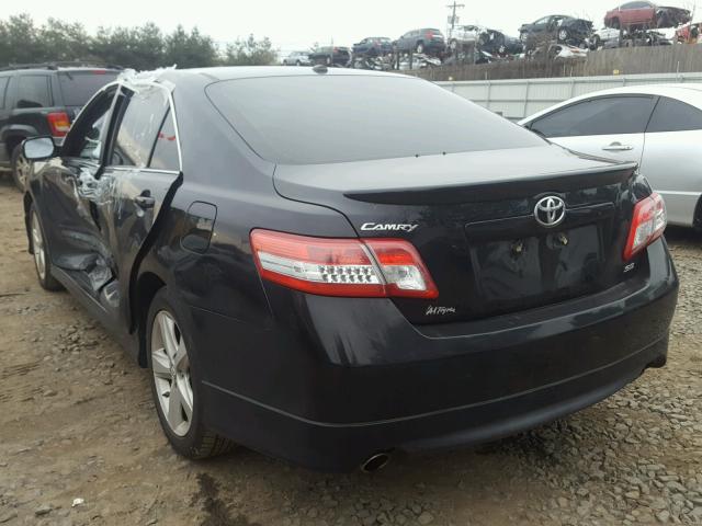 4T1BF3EK0BU674529 - 2011 TOYOTA CAMRY BASE BLACK photo 3