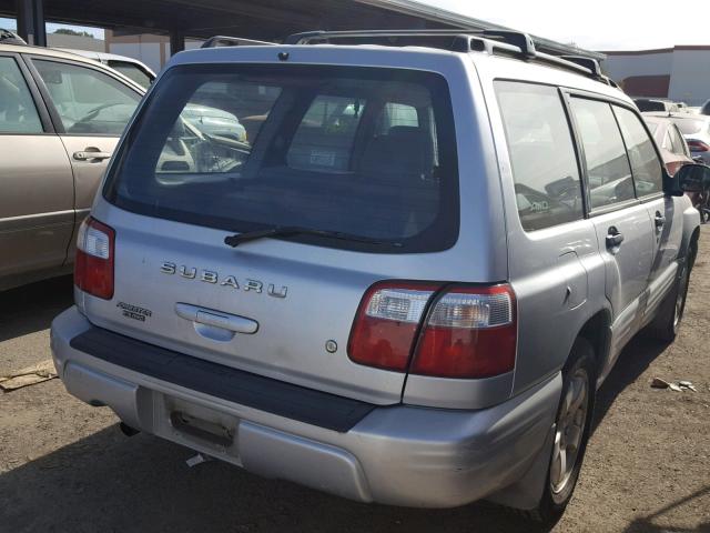 JF1SF65602H705527 - 2002 SUBARU FORESTER S SILVER photo 4