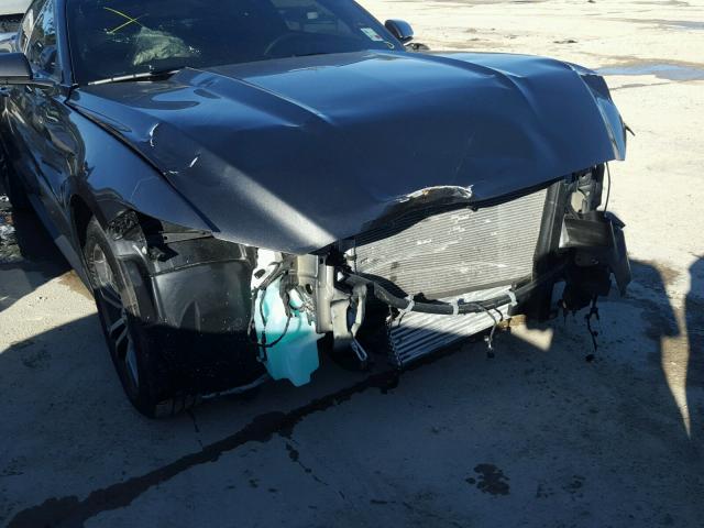 1FA6P8TH9H5339205 - 2017 FORD MUSTANG GRAY photo 9