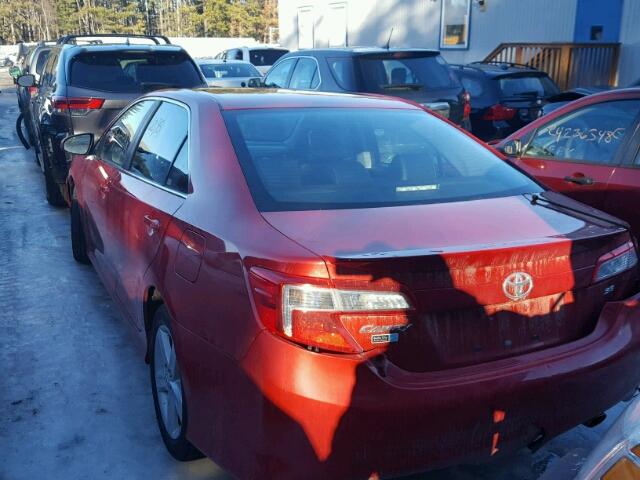 4T1BF1FK3CU602048 - 2012 TOYOTA CAMRY BASE RED photo 3