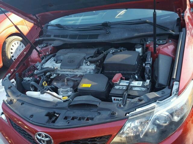 4T1BF1FK3CU602048 - 2012 TOYOTA CAMRY BASE RED photo 7