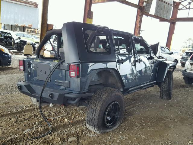 1J4GA39198L577994 - 2008 JEEP WRANGLER U BLUE photo 4